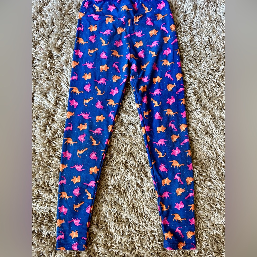 LuLaRoe Gigi & Jack Girls Tween Dino Leggings